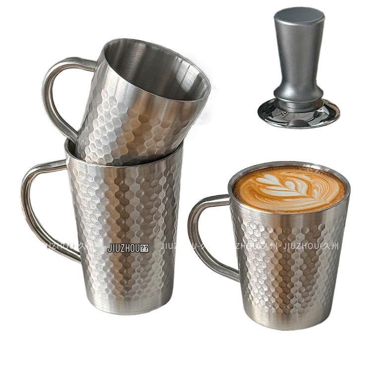 American 304 Stainless Steel Double-Layer Mug for Coffee, Tea, Beer, Water, or Milk