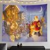 Cross-border Christmas Tree Tapestry Santa Hanging Cloth Background Cloth Digital Printing
