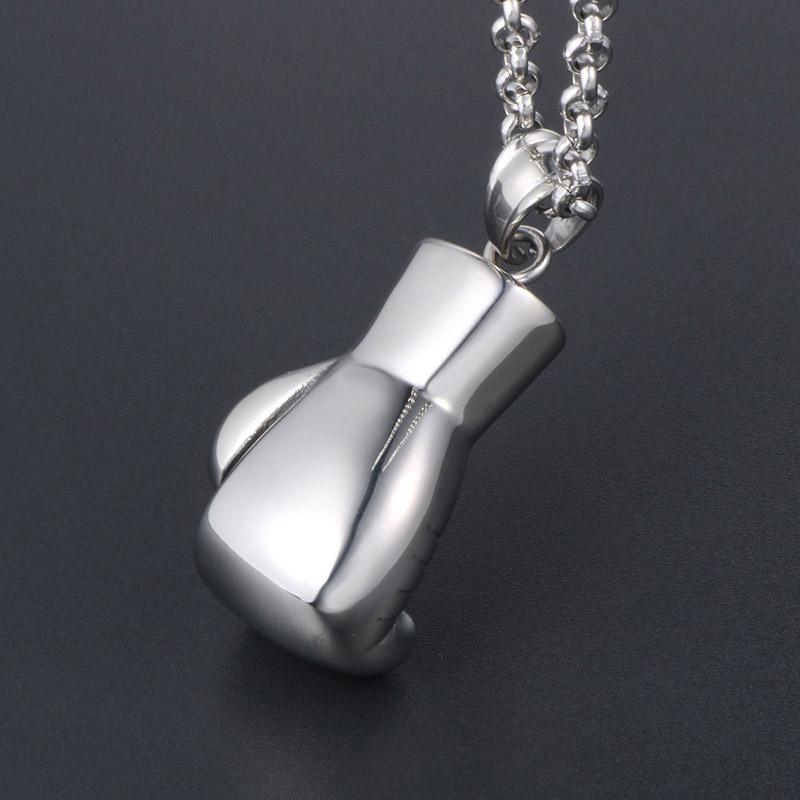 Stainless Steel Boxing Gloves Men's Pendant Personality Domineering Fist Pendant Necklace