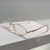 Oval Glassses Women Chic  New Blue Light Blocking Optical Frames Trendy Vintage Luxury Brand Design Decor Eyeglasses