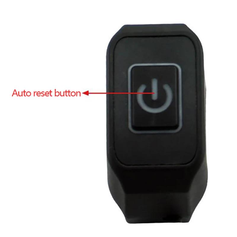 22mm 7/8'' Motorcycle Momentry Buttton Handlebar Switch For Electric Star Kill Waterproof Control Switch Button With LED Light