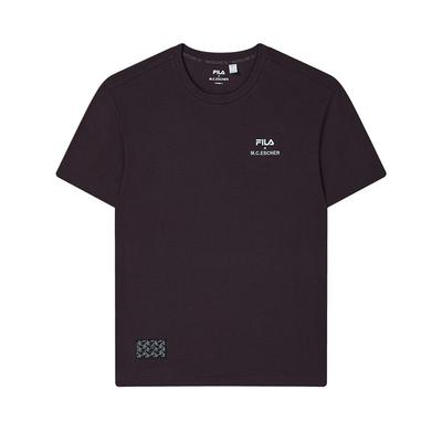 X M.C. ESCHER Heritage Series Minimalist Pullover Fashion Knit Short Sleeve T-Shirt Men Tops F11M538129F-WI