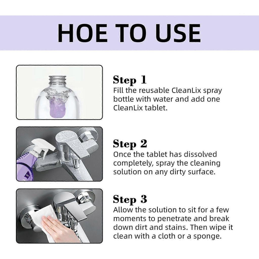 Cleaner Deep Cleaning All-in-one Stain Cleaning Multipurpose Cleaner All Surface with Cleaning Tablets