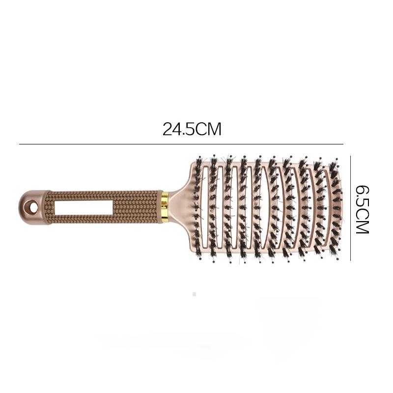 Boy Girl Curved Comb Bristle Massage Comb Curly Hair Styling Hairgrooming Comb Baby Adult Hair Brush Hairdressing Accessories