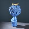 Nordic Flower Head Character Resin Adornments Home Livingroom Desktop Figurines Crafts Office Coffee Table Ornaments Decoration
