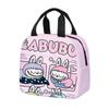 Cartoon Handbag Oxford Cloth Waterproof and Durable Tote Built In Aluminum Foil Insulation