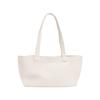 Matin Kim Matin Logo Canvas Wide Shoulder Bag Ivory