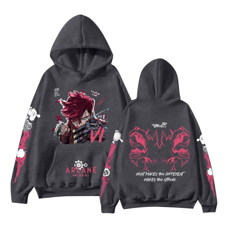 Fashion Men's Hoodies Demon Slayer Anime Print Boy Daily Casual Pullover Spring And Autumn Long Sleeve Sweatshirt Men's Oversized Top Clothing