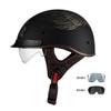 Helmet Men's Motorcycle Pedal Half Helmet Four Seasons Universal Lenses Transparent Women's Helmet Electric Vehicle Riding