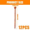 12Pieces Natural Wood Hair Sticks with Ethnic Design Random Color Hairpin for Daily Styling Easy to Use Buns Holder