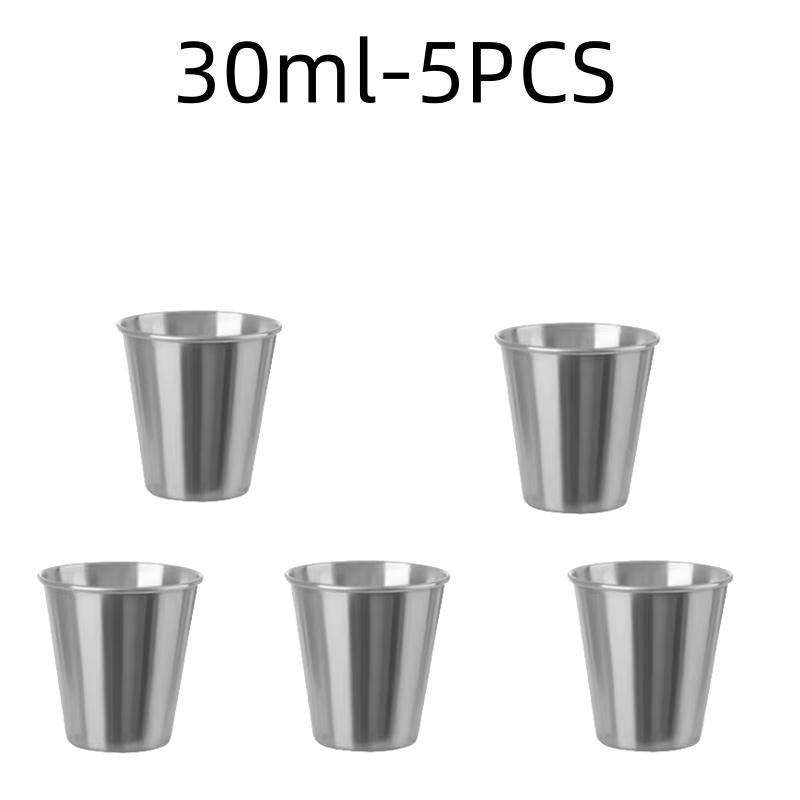 Stainless Steel Metal Cup Beer Cups White Wine Glass Coffee Tumbler Travel Camping Mugs Drinking Tea Mug Set Outdoor