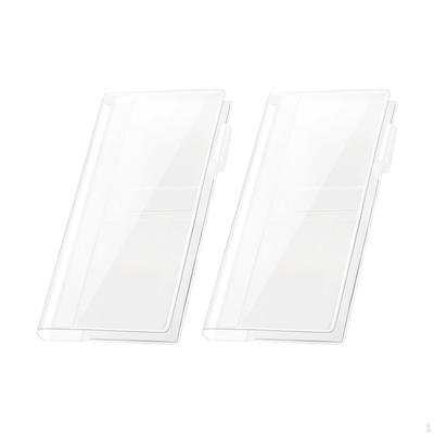 2 Pieces Clear Cover for Weekly Planner Stationery Accessory Portable Goals Notebook