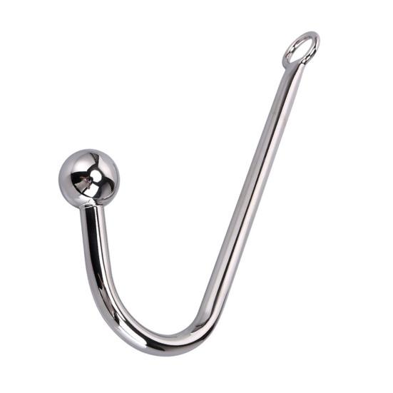 Nerezová ocel Anální háček Fetish Bondage Háček Sexuální hračky Pevný háček s jedním míčkem Unisex Sexuální hry Dospělí Bondage Fetish Toy pro milovníky páru