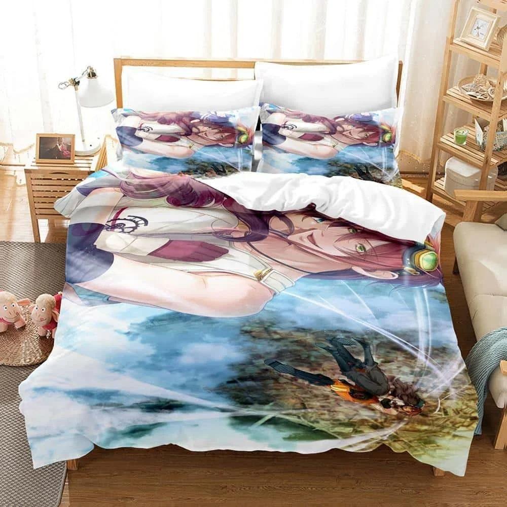 

3D Print Anime Code Realize Guardian of Rebirth Bedding Set Cartoon Anime three-piece set Adult Kid Bedroom Duvet cover Sets 70x133cm 2pcs