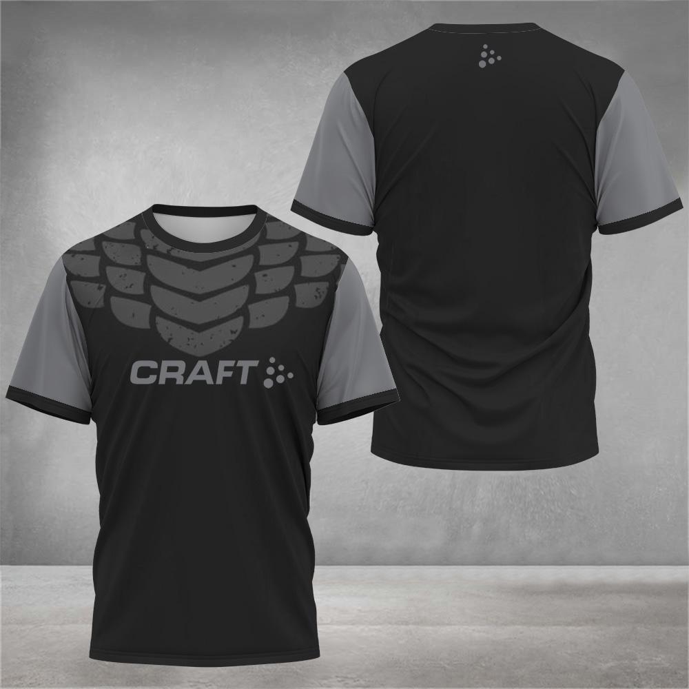 2026 New Summer Outdoor Leisure Men's Hiking Sports Letter Printed Comfortable and Breathable Round Neck T-shirt