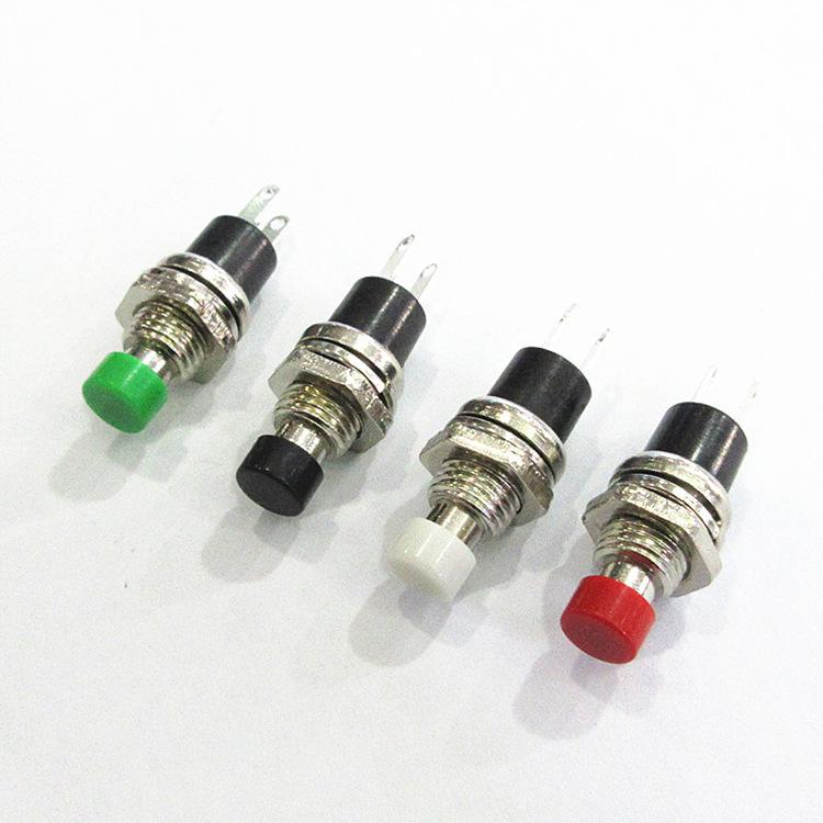 2-Pin Normally Open Momentary Push Button Switch (PBS-110), 6-7MM Hole
