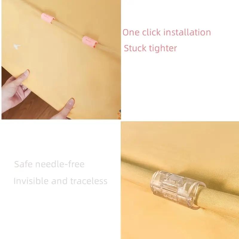 4/2/1 BUC Fixator Reutilizabil pentru Cearșaf Clip Anti-alunecare și Anti-alergare Angler Casnic Fără Ac Clip pentru Cuvertură de Pat Cearșaf pentru Plapumă Cataramă pentru Husă de Plapumă