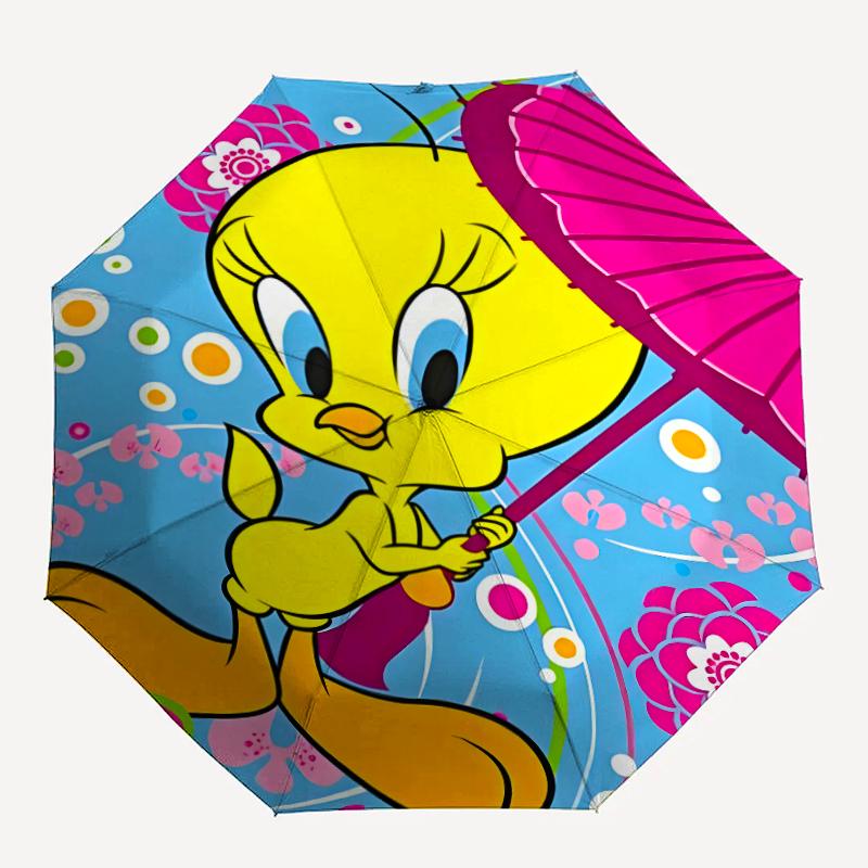 1pc Tweety3 Umbrella, Sun Protection, And UV Shielding. It Has Eight Sturdy Ribs for Outdoor Use And Perfect Gift