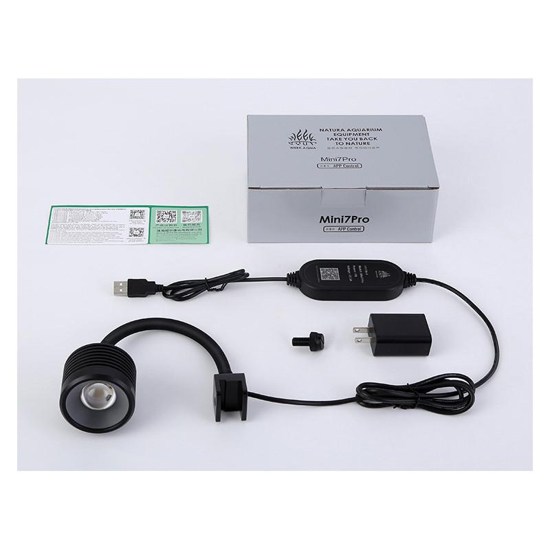 Mini7pro-F Aquarium LED Light Waterproof Aqua Week Lamp Mini Fish Tank Plant Lighting  Accessories Terrarium Supplie