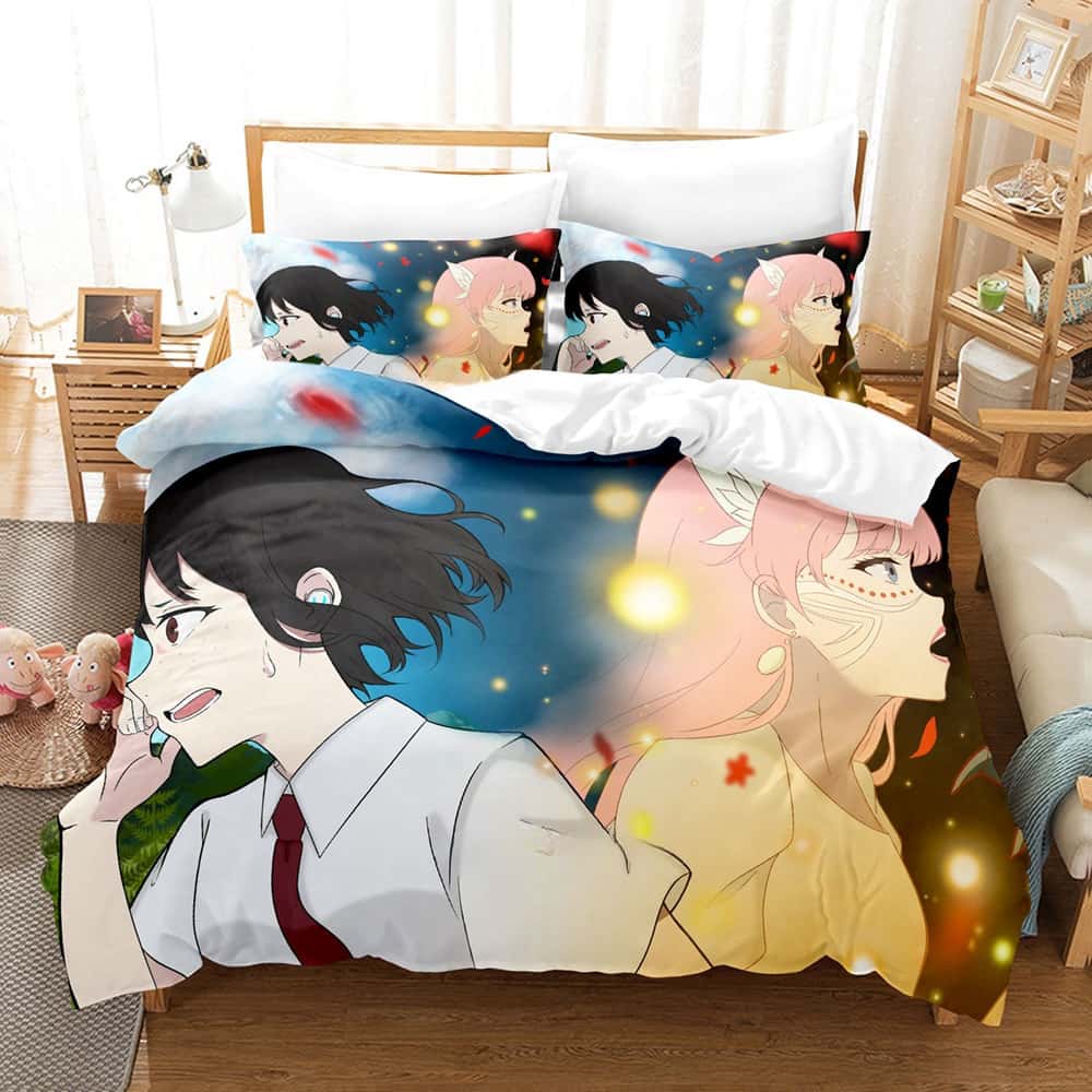 

New The Dragon and the Freckled Princess Bedding Set Single Twin Full Queen King Size Bed Set Adult Kid Bedroom Duvet cover Sets EU Twin 135x200cm