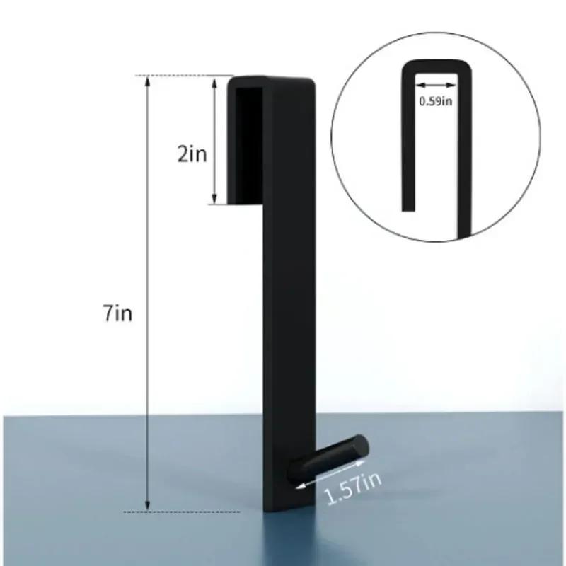 Acrylic Bathroom Shower Door Hook Over Glass Door Shower Towel Rack Punch-Free Bathroom Bathrobe Hanger Transparent Towel Hooks