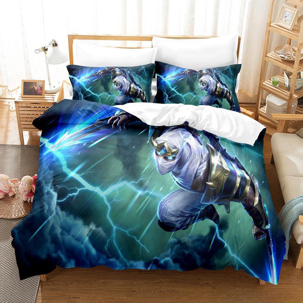 3d Print Game Anime League of Legends ZED Bedding Set Single Twin Full Queen King Size Bed Set Adult Kid Bedroom Duvetcover Sets