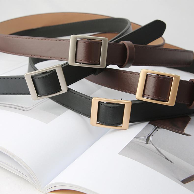 Simple And Versatile Korean Style Women's No-hole Belt For Summer Fashion