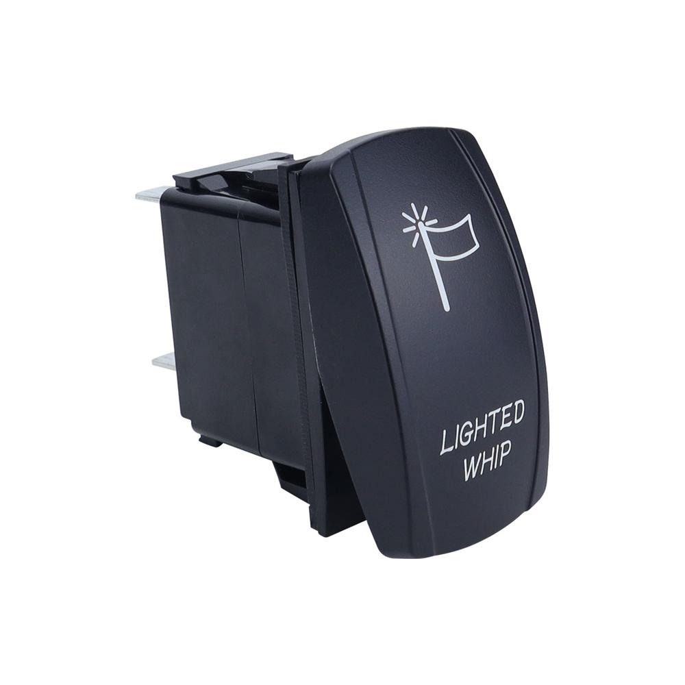 160W Lighted Whip Wiring Harness Kit For Utv Atv Polaris Rzr Maverick X3 Talon