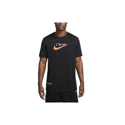 Logo-Print Komfort Kurzarm-T-Shirt Herren Tops Schwarz FV8412-010