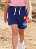 European Style Girls' Cartoon Embroidered Shorts - Summer Collection