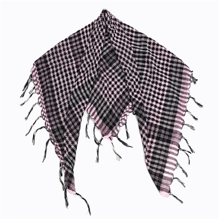 Stilvolles Unisex Arabisches Kopftuch in der Größe 100x100cm Vielseitiges Nackentuch Sonnenschutz-Accessoire mit Quasten