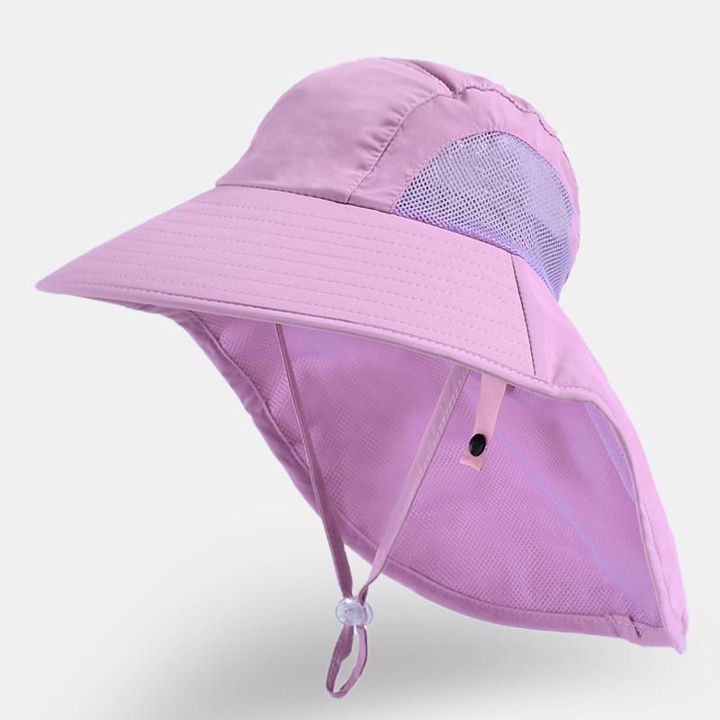 Kids Summer Fisherman Hat With Large Brim Sun Protection For Outdoor Play And Beach Days