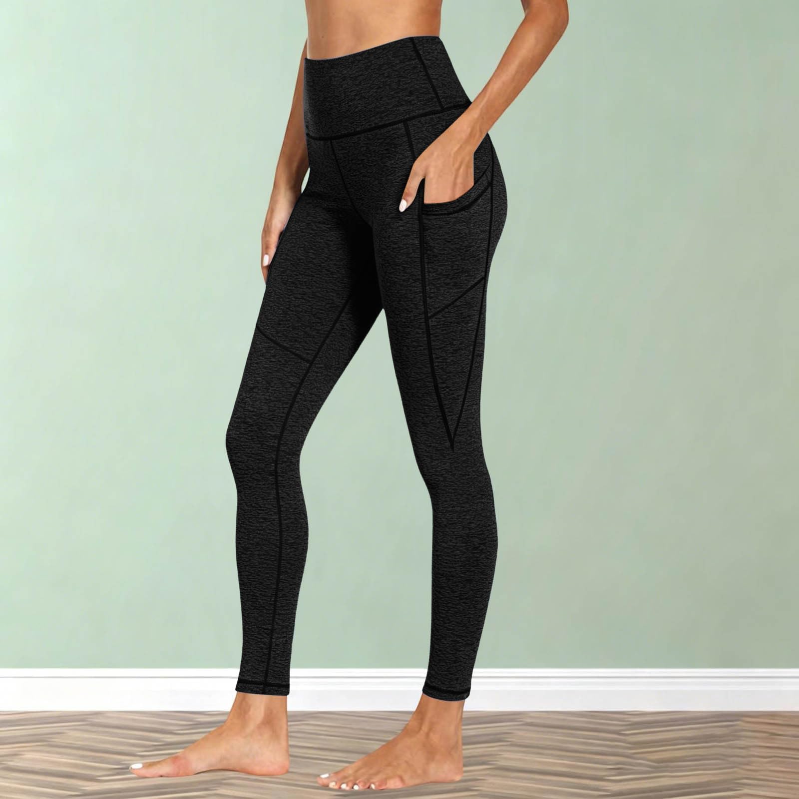 

Women s High-Waisted High-Stretch Yoga Pants With Butt-Lifting Design XL чорний