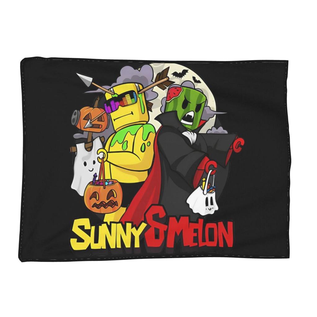 Sunny And Melon Blankets Soft Warm Flannel Throw Blanket Plush for Bed Living room Picnic Travel Home Sofa