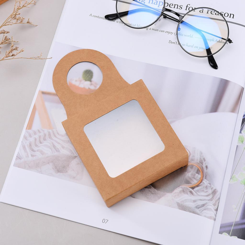 25 Pcs Wine Bottle Gift Box Kraft Paper Hanging Gift Box for Wedding Festival Chocolate