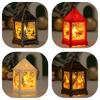 Night Light Christmas Led Candle Lantern Dining Table Decor Outdoor Porch Lamp