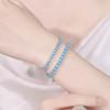 4mm blue zircon bracelet, simple and stylish