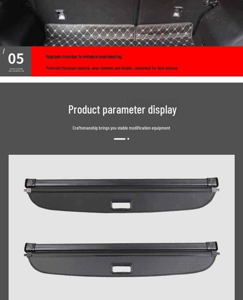Venucia Big V Trunk Sunshade Cargo Partition Accessory