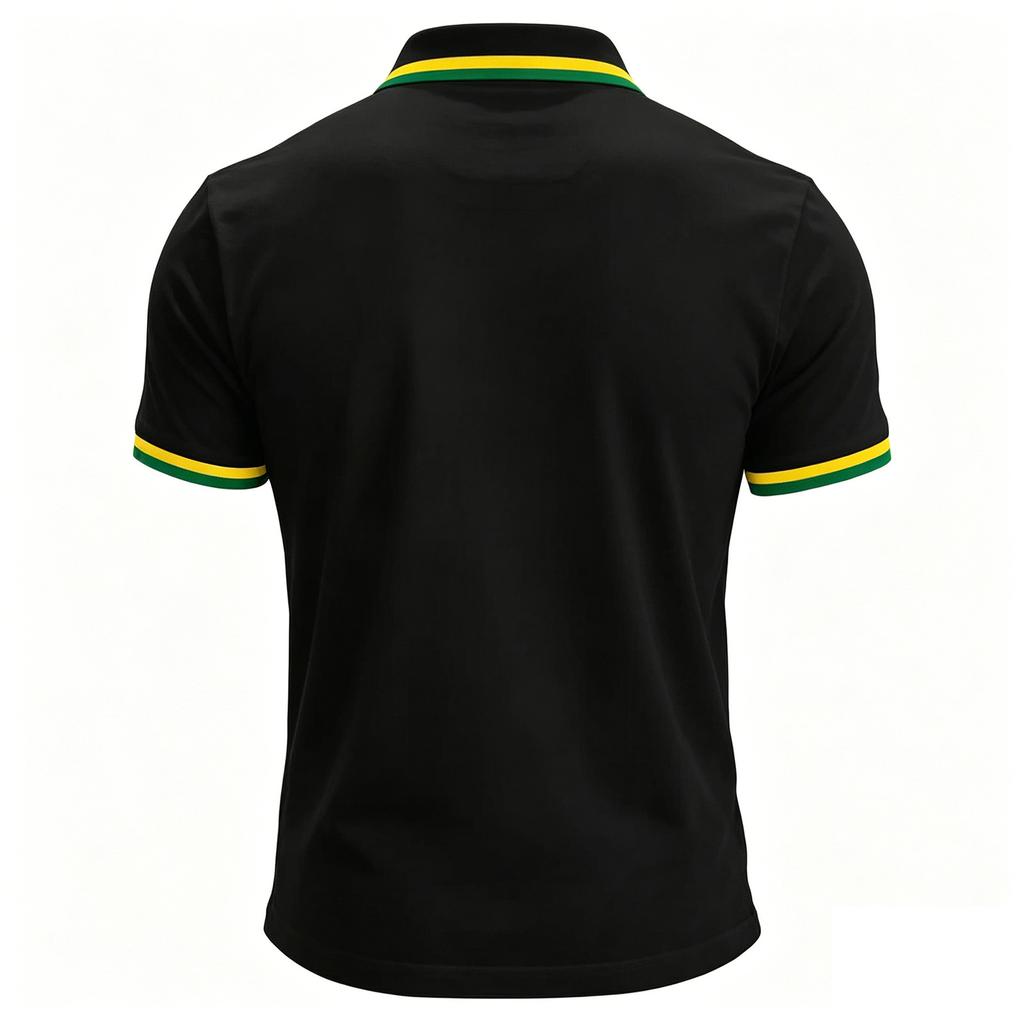 Men's Polo Shirt Button Collar Short Sleeve Casual Fit Lightweight Breathable Fabric Classic Design