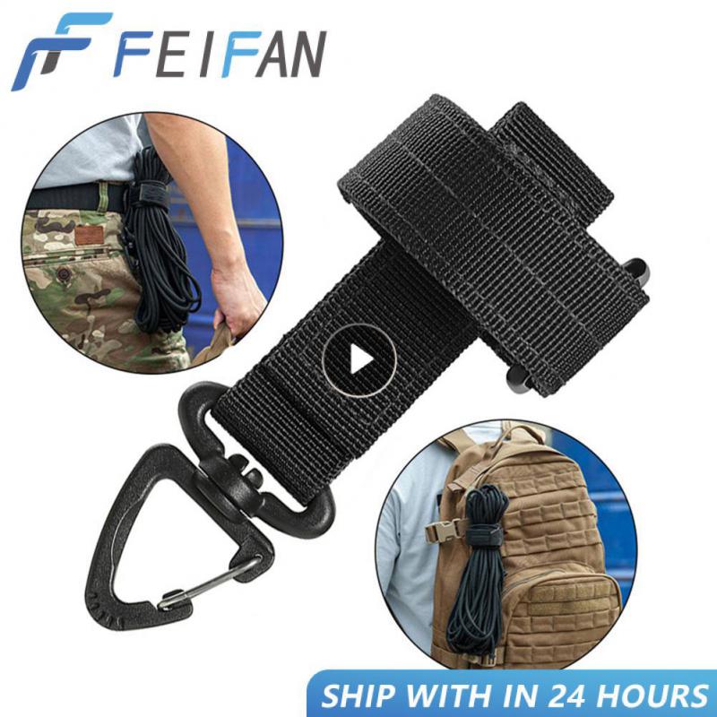 Mănuși multifuncționale din nailon Cârlig Mănuși de lucru Clip de siguranță Coarda tactică de alpinism în aer liber Camping agățat Buck în aer liber