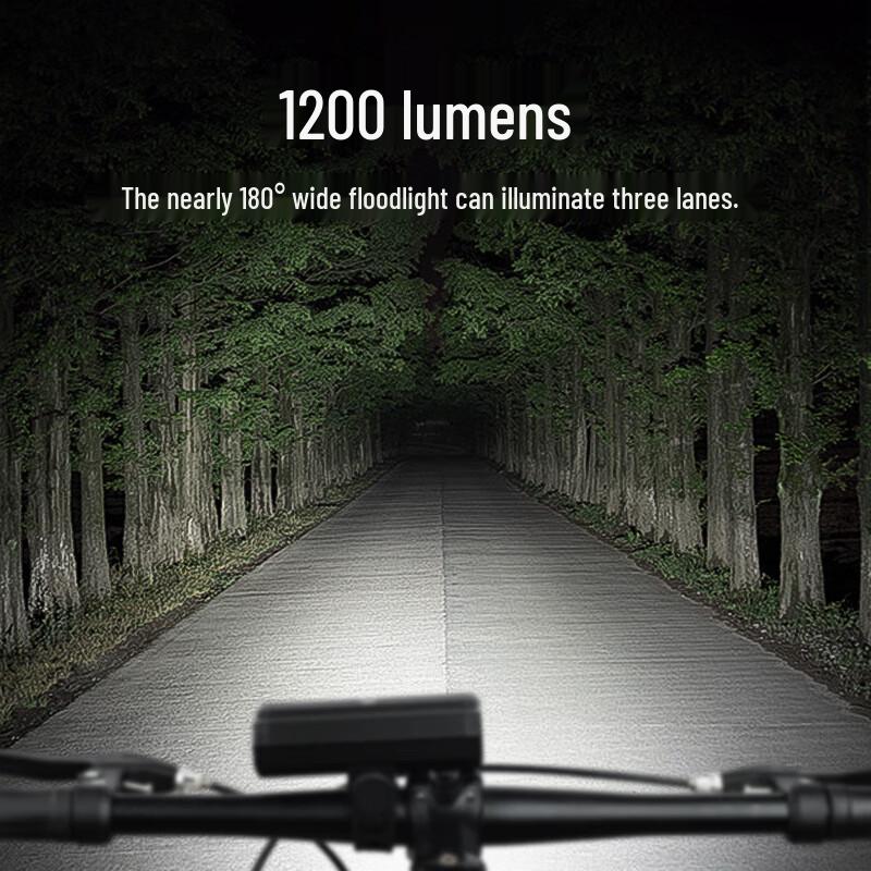 Lishi Bicycle Headlight with Power Bank & 1200 Lumen