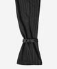 DARLING, YOU'RE BAD Satin Mix Corset Shirt #Black Stripe