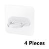 4Pcs Self Adhesive Ring Hooks, Wall Mount Bottle Holders, Punch-Free Hanging Hooks for Pump Spray Bottles, Keys and Curtain Rods
