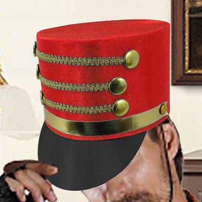 Nutcracker Toy Soldier Hat Soldier Band Major Cosplay Accessory Hat Creative Adults Costume Nutcracker Hat Performance Cosplay