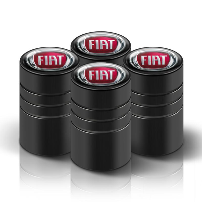 4Pcs 3D Styling Car Wheel Tire Valve Caps Stem Cap Accessories For Fiat Abarth 500 Punto Doblo Stilo Bravo Panda Ducato Pondo