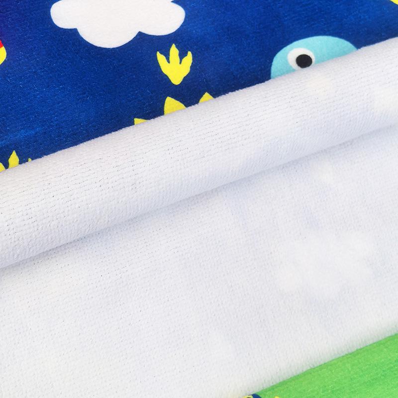 Super Soft Coral Fleece Cute Cartoon Hooded Spa Wrap Quick Dry Kids Bath Towel