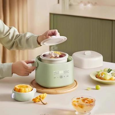 220V Elektrischer Schmortopf Haushalt Keramik Babybeikost BB-Suppe Kochen Congee Artefakt