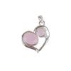 Rose Chalcedony Gemstone 925 Sterling Silver Statement Jewelry Women's Pendant CP-3-16
