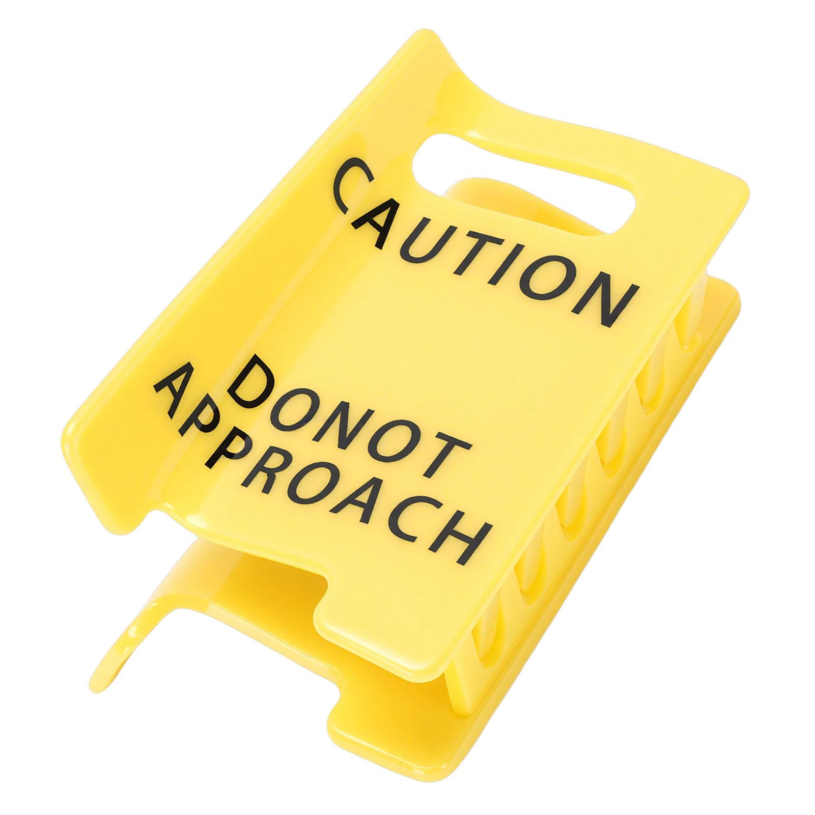 Caution Sign Hair Claw Clamp Do Not Approach Sign Funny Yellow Warning Hair Clamp for Women