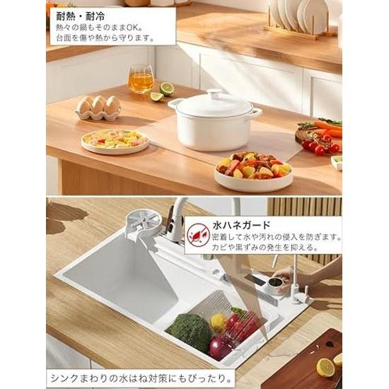 LightBeam Silicone Mat Kitchen Translucent 6080cm Extra Large Heat Resistant 260CCooking Surface Protection Artificial Marble Scratch Stain Non-Slip